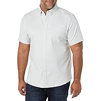 Amazon Essentials Men's Slim-Fit Short Sleeve Stretch Oxford Shirt with Pocket