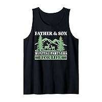 Mens Father Son Hunting Partners for Life Funny Hunting Tank Top