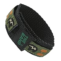 16mm The Band Chisco Bear Pattern Olive Green Nylon Fabric Hook & Loop Sport Wrap Watchband