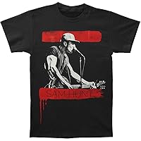 Men's Red Drip T-Shirt Black