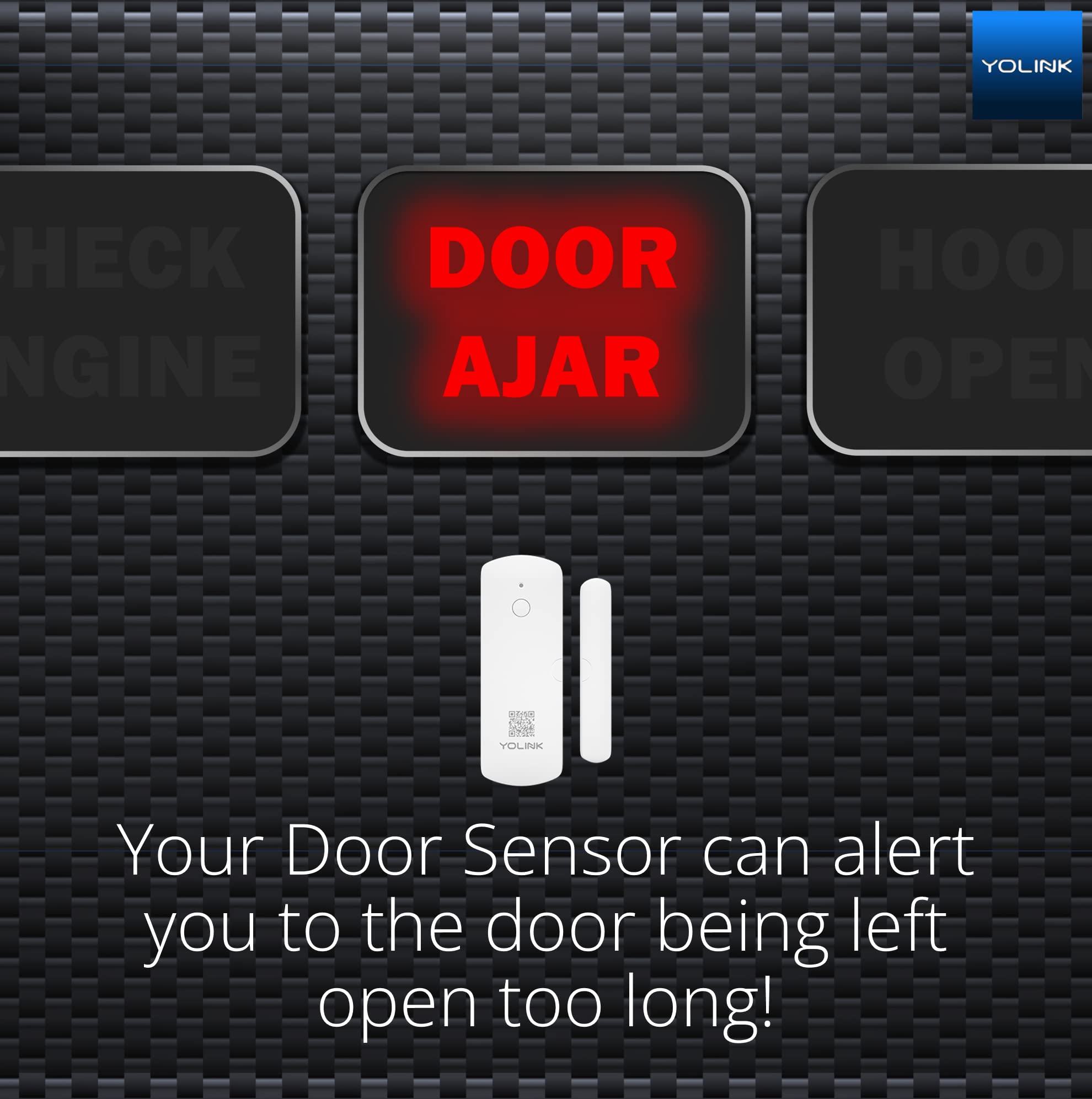 YoLink LoRa Smart Door Sensor Starter Kit: SpeakerHub Audio Hub & 2 Door Sensors - Up to 1/4 Mile Range, Door Left-Open Reminders, up to 5 Year Batteries, Alexa, IFTTT, Home Assistant