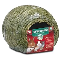 Oxbow Animal Health Timothy Club Timothy Bungalow, Medium (Pack of 1), Natural, Dry