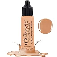 Belloccio's Professional Cosmetic Airbrush Makeup Foundation 1/2oz Bottle: Alabaster