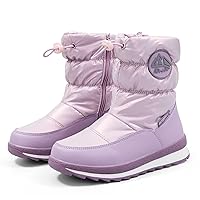 K KomForme Kids Snow Boots for Boys Girls Toddler Winter Outdoor Boots Waterproof with Fur Lined (Toddler/Little Kid/Big Kid)