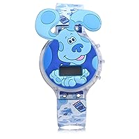 Accutime Blue's Clues Kids Digital Watch - LED Flashing Light, LCD Watch Display, Sound Effect,Kids, Boy's Watch, Plastic Strap in Blue (Model: BLU4002AZ)