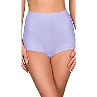 Shadowline Women's Hidden Elastic Nylon Full Brief Panty 3-Pack