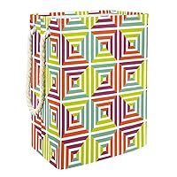 Laundry Hamper Geometric Collapsible Laundry Baskets Firm Washing Bin Clothes Storage Organization for Bathroom Bedroom Dorm