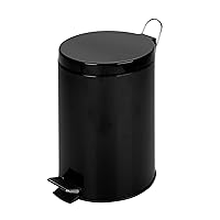 Honey-Can-Do International, LLC TRS-05170 Step Trash Can, 12-Liter 3-Gal, Black