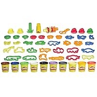 Play-Doh Animal Adventure Set, Arts and Crafts Toys for 3 Year Old Girls & Boys, 45 Tools, 10 Cans (Amazon Exclusive)