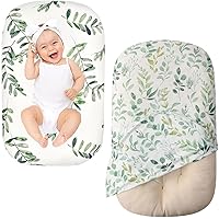 Little Jump 2 Pack Baby Lounger Cover Soft Cotton Slipcover Fits Newborn Lounger for Baby Boys and Girls