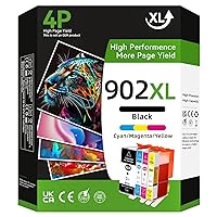 902XL Ink Cartridges Combo Pack Compatible for HP Ink 902 XL for HP Officejet Pro 6978 6960 6962 6968 6970 6954 6958 6950 6951 Printer Latest Upgrade