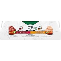 HEARTY STEW Adult Natural Grain Free Wet Dog Food Cuts in Gravy, Tender Chicken, Carrot & Pea Stew and Chunky Beef, Tomato, Carrot & Pea Stew Variety Pack, (12) 12.5 oz. Cans