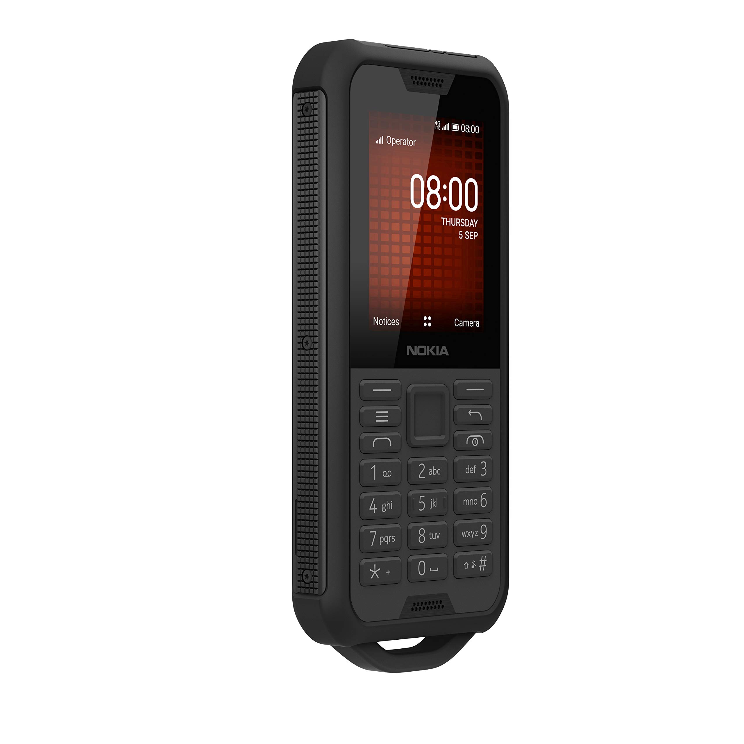 Nokia 800 Tough Single-SIM 4GB ROM + 512MB RAM (GSM Only | No CDMA) Factory Unlocked 4G/LTE Smartphone (Black) - International Version