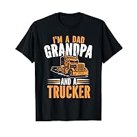 Truck Driver Grandpa Trucking - Big Rig Old Man Trucker T-Shirt