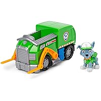 Paw Patrol, Rocky’s Recycle Truck, Toy Truck with Collectible Action Figure, Sustainably Minded Kids Toys for Boys & Girls Ages 3 and Up