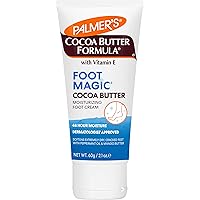 Cocoa Butter Formula Foot Magic Moisturizing Foot Cream for Dry, Cracked Heels, Feet Moisturizer with Peppermint Oil & Vitamin E, 2.1 Ounces