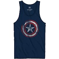 Marvel Captain America Shield Symbol Officially Licensed Adult Unisex Tank Top