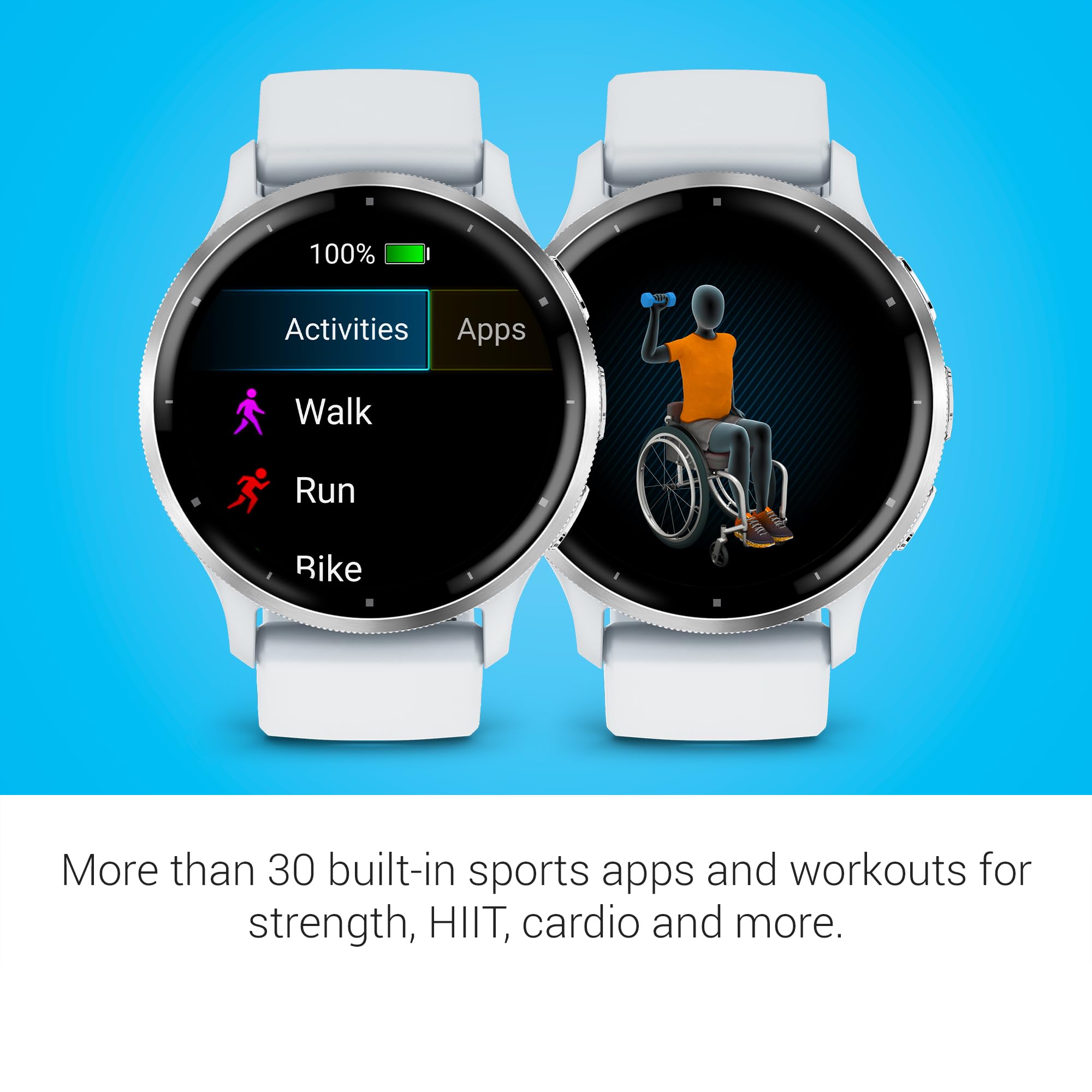 Garmin Venu 3, GPS Smartwatch, AMOLED Display, Advanced Health and Fitness Features, Up to 14 Days of Battery, Whitestone
