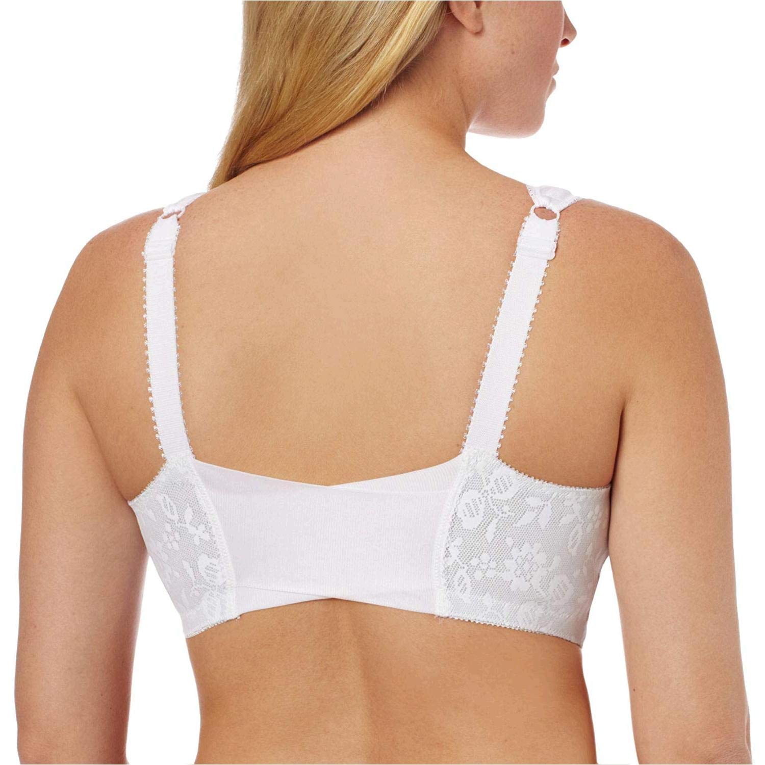 Playtex Women's 18 Hour Wire-Free Bra, Women’s Flex Back Bra, Women’s Front-Close Bra, US4695