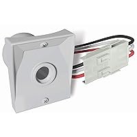 Solus SPC-320W 120V Automatic Dusk to Dawn Photocell Photo Control Light Sensor Switch for Hardwire Outdoor Lamp Posts with Ezee Change Plug, UL Listed, White