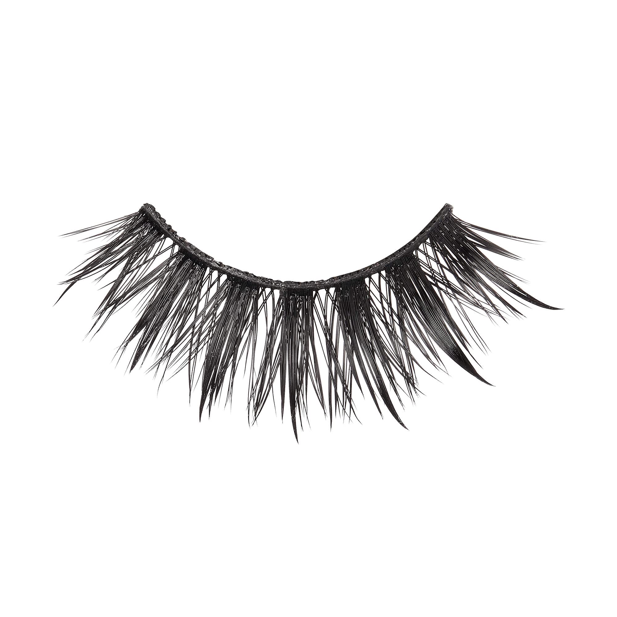 KISS Lash Drip False Eyelashes, Spiky X Boosted Volume, Unique Wet Look Hydrated Effect, Multi-Length Rewearable Fake Eyelashes, Wispy Crisscross Lash Pattern, Style ‘Drenched’, 1 Pair