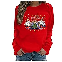 Womens Christmas Fleece Sweater Snowflakes Turtleneck Long Sleeve Jumper Midi Loose Pullover Sweater