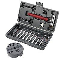 Punch Set Elite Classic Tool Made of Solid Material Including Steel Punch and Hammer with Bench Block Ideal for Maintenance with Storage Case
