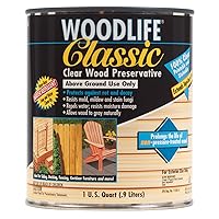 Rust-Oleum WOODLIFE 902 Wolman Classic Clear Wood Preservative-Above Ground, Quart, 32 Fl Oz