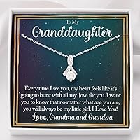 Necklace for Granddaughter from Grandma and Grandpa - Our Love For You