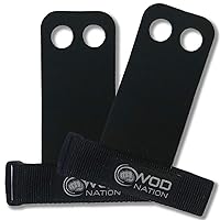 WOD Nation Barbell Gymnastics Grips Perfect for Pull-up Training, Kettlebells. Hand Grips for Cross Training, Weight Lifting, and Cross Training - Grips for Men and Women - Tactical Grips