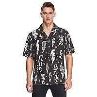 Men's Hawaiian Shirts Short Sleeve Holiday Button Down Beach Shirt for Men, S-3XL