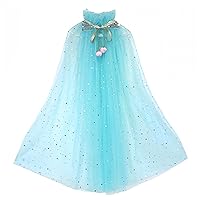 Colorful Princess Cape for Girls,Halloween Carnival Birthday Party Gift For 3-8 Years Old Girls