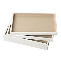 Hives & Honey 5 Piece Stackable Tray Set, White