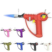 Raygun Torch Lighter, with Adjustable Flame and Safety Lock (Red)