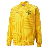 PUMA 2022-2023 Man City Pre-Match Jacket (Yellow)
