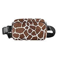 Giraffe Leopard Fanny Packs for Women Men Belt Bag with Adjustable Strap Fashion Waist Packs Crossbody Bag Waist Pouch for Casual Workout