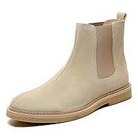 Men's Chelsea Boots Casual Chukka Ankle Boots Classic Elastic Dress Boots for Men