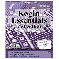 Aurifil USA Kogin Essentials by Shannon and Jason 12wt Floss 5 Small Spools Thread Set, Assorted Colors