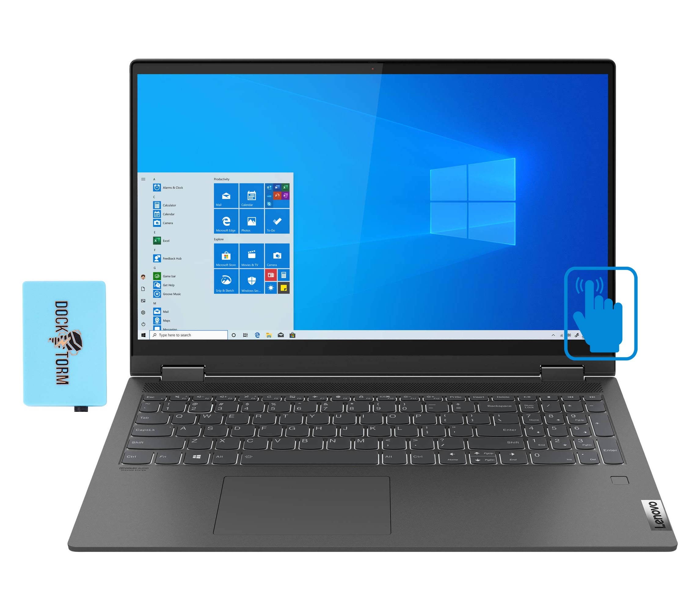 Lenovo IdeaPad Flex 5 15IIL05 Home and Business Laptop (Intel i7-1065G7 4-Core, 16GB RAM, 512GB PCIe SSD, Intel Iris Plus, 15.6" Touch Full HD ...