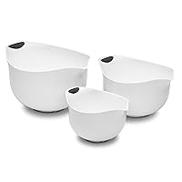 Cuisinart Set of 3 BPA-free Mixing Bowls, White