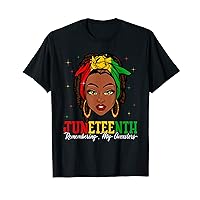 Juneteenth Remembering My Ancestors Black Girl Magic African T-Shirt