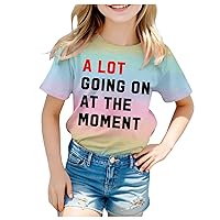 Girls Graphic Tee - We are Never Getting Back Together Like Ever T-Shirt Summer Casual Loose Short Sleeve Tops