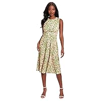 London Times Women's Dresses Sleeveless Fit and Flare Dress