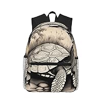 Turtle write Trendy Casual Backpack - Stylish Bookbag And Travel,Mini Backpack,Bookbag For Men