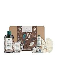 The Body Shop Nourish & Flourish Coconut Body Care Gift Set, Vegan, 5-Piece Gift Set