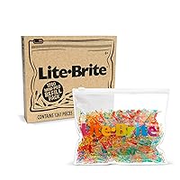 Lite Brite Peg and Template Refill Pack, Light Up Drawing Board  Accessories, LED Drawing Board Pegs with Colors, Toys for Creative Play,  Light Toys