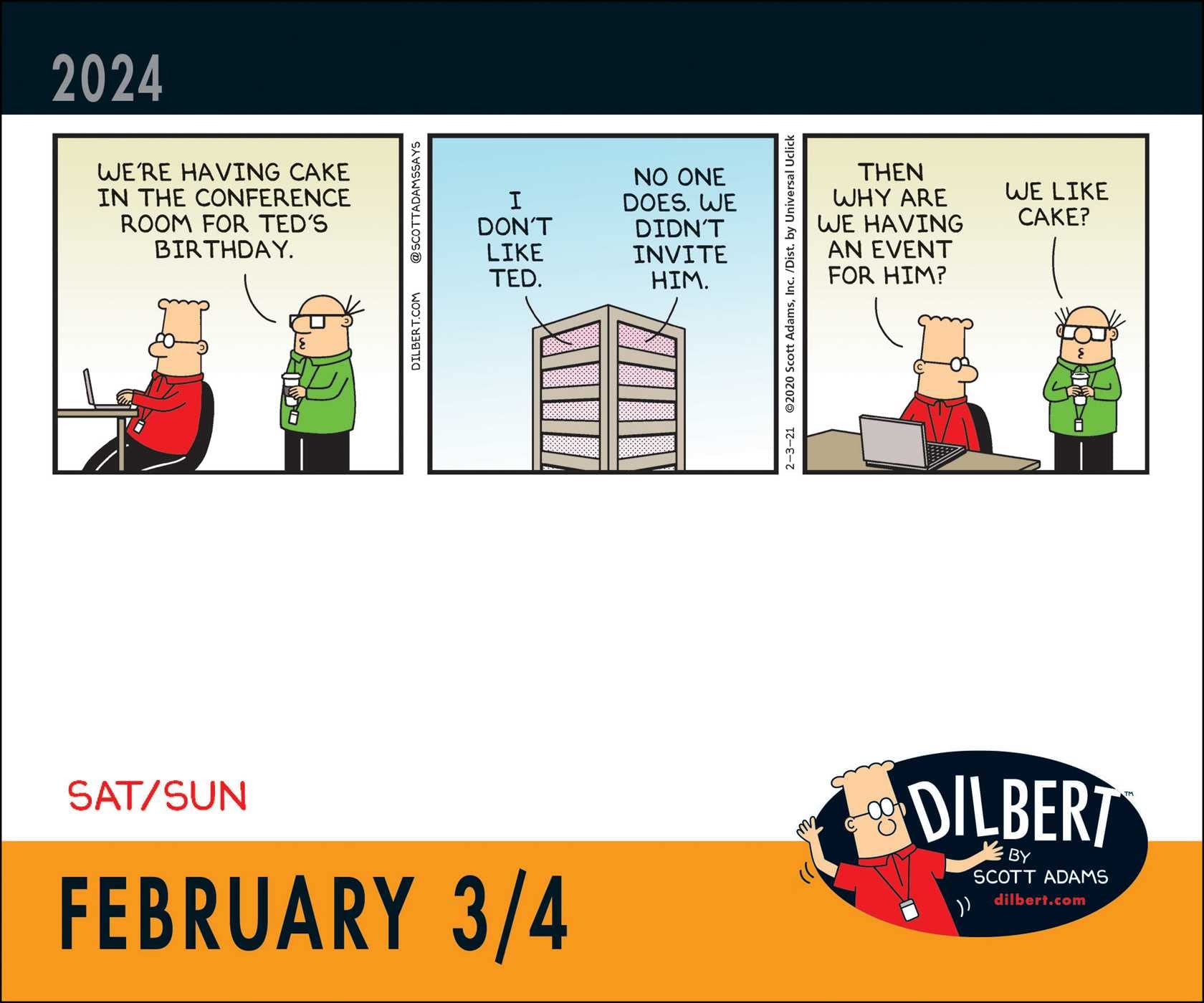 Mua Dilbert 2024 DaytoDay Calendar trên Amazon Nhật chính hãng 2023