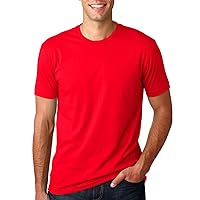 Next Level Mens Premium Fitted Short-Sleeve Crew T-Shirt - Heavy Metal + Red (2 Pack) - X-Small