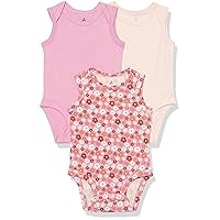 Amazon Essentials Unisex Babies' Cotton Stretch Jersey Sleeveless Bodysuit (Previously Amazon Aware), Pack of 3
