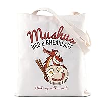 TGBJE Mushu Dragon Tote Bag Cartoon Movie Inspired Merchandise Mushu's Bed and Breakfast Wake Up With A Smile Shoulder Bag